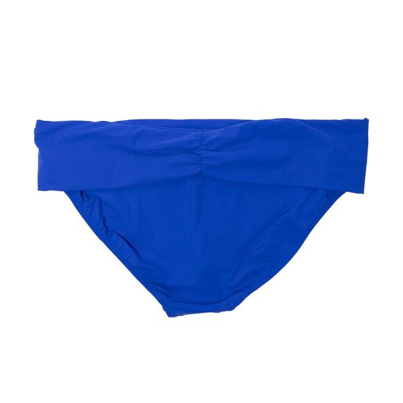 Profile by Gottex Swimwear Fold Over Band Bikini Bottom Cobalt Size 16 - Picture 2 of 2